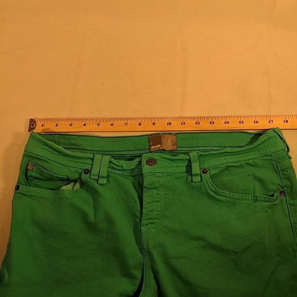 Bench Teal Blue Pool Green Skinny Jeans Pants Womens 32 Slim BLMA0270-19 - Picture 6 of 8